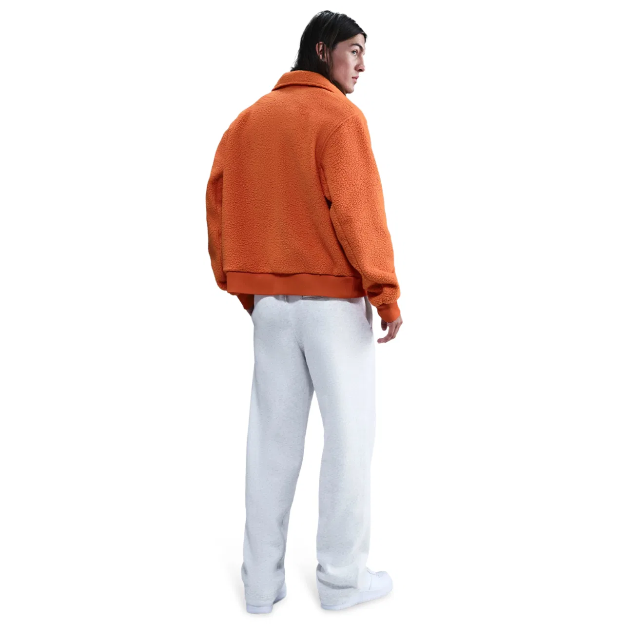 Мужские спортивные брюки Club Fleece Bungee Nike, цвет Birch Heather/White/White — фото 2