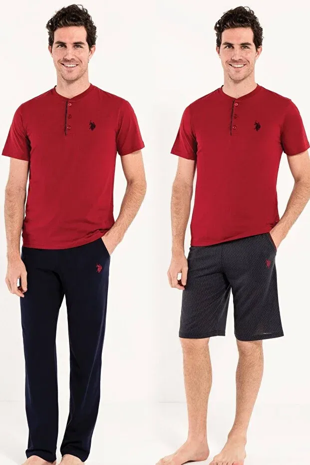 Мужской комплект пижамы с коротким рукавом U.S. Polo Assn., Painting