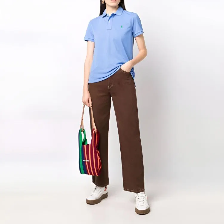 Женское поло Classic Version Polo Ralph Lauren, Blue — фото 4