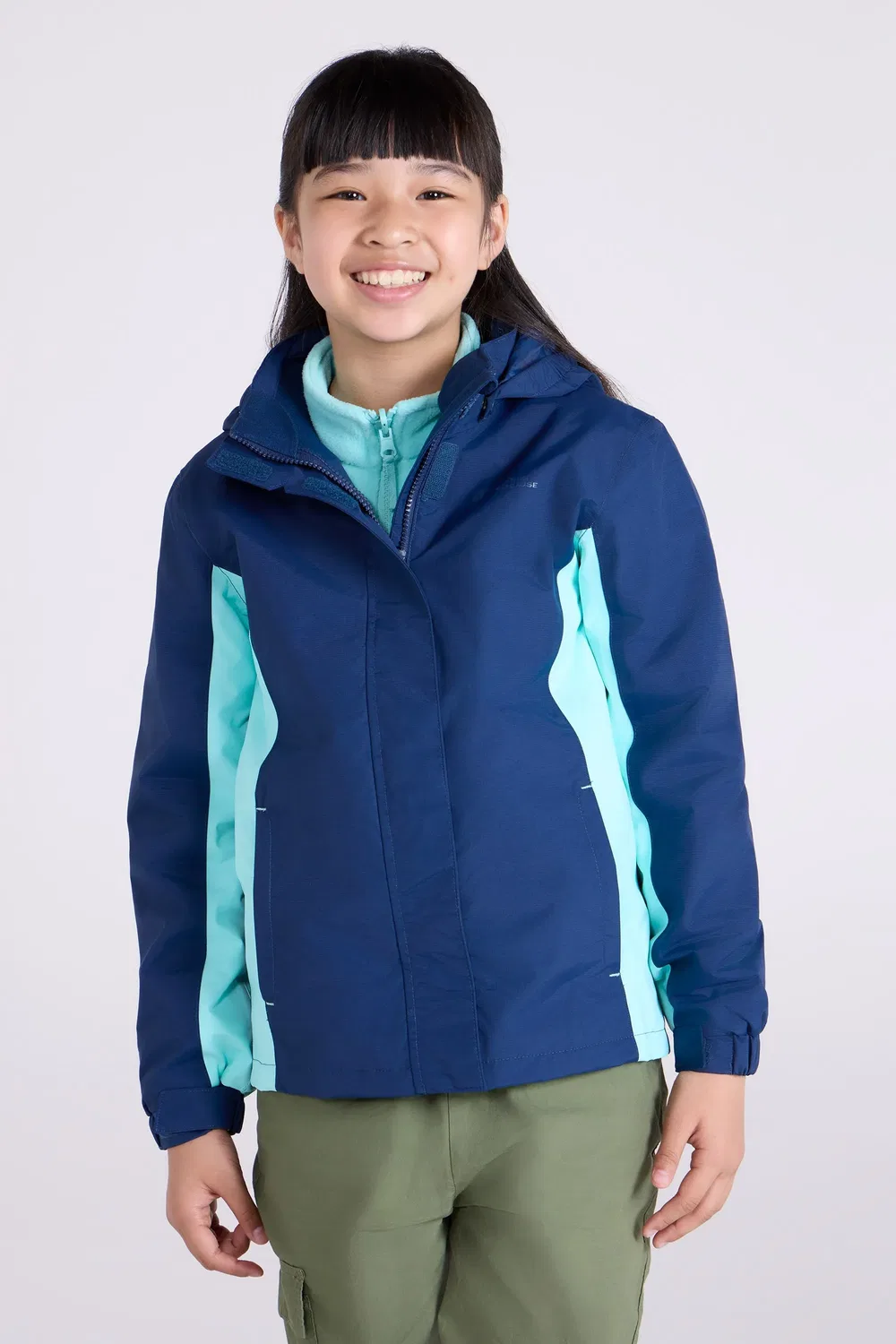 Детская водонепроницаемая куртка 3-в-1 Mountain Warehouse, синий