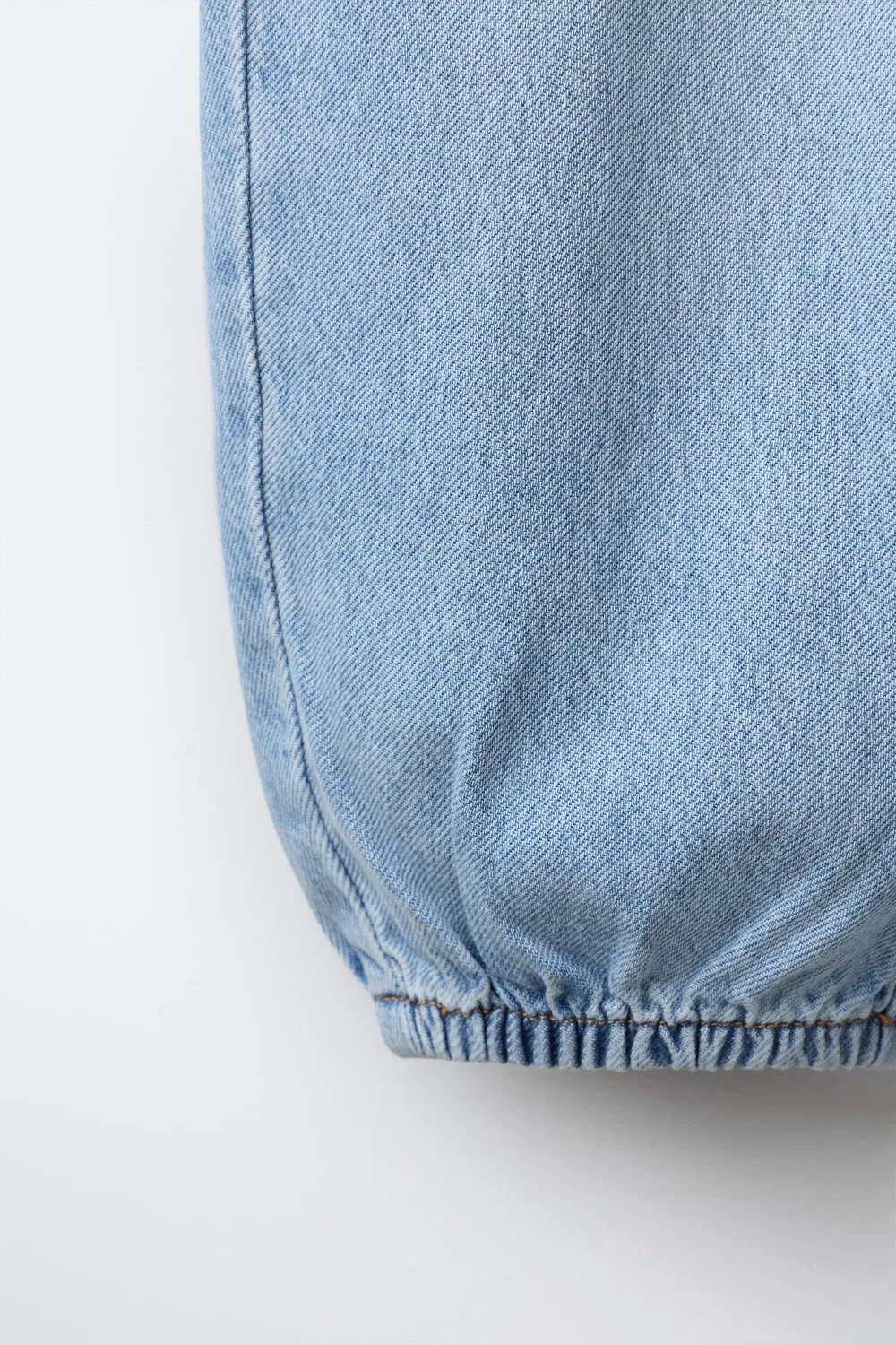 Джинсы свободного кроя с эластичным краем ZARA, Blue — фото 4