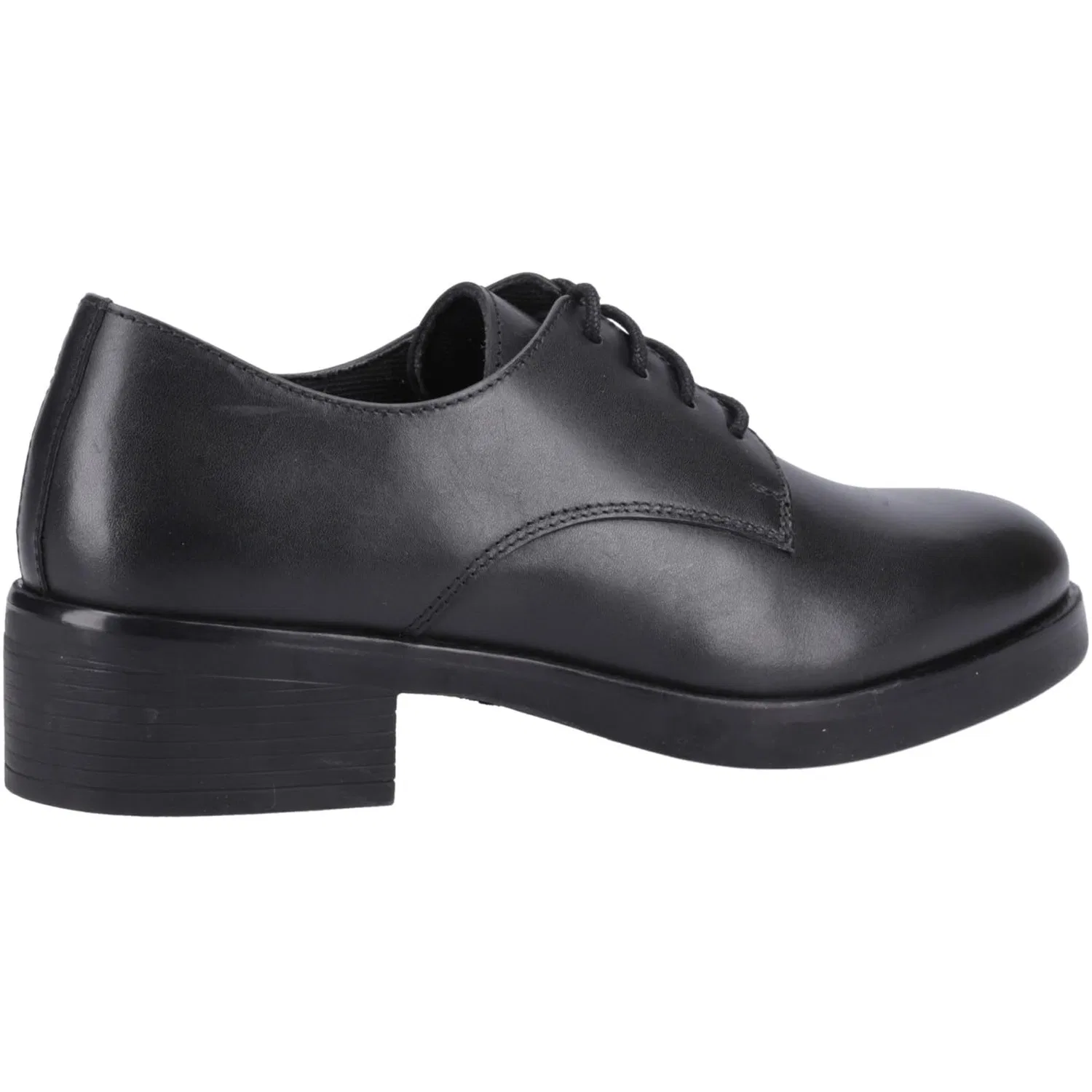 Детские туфли для девочек на шнуровке Anastasia Senior Hush Puppies, Black — фото 3