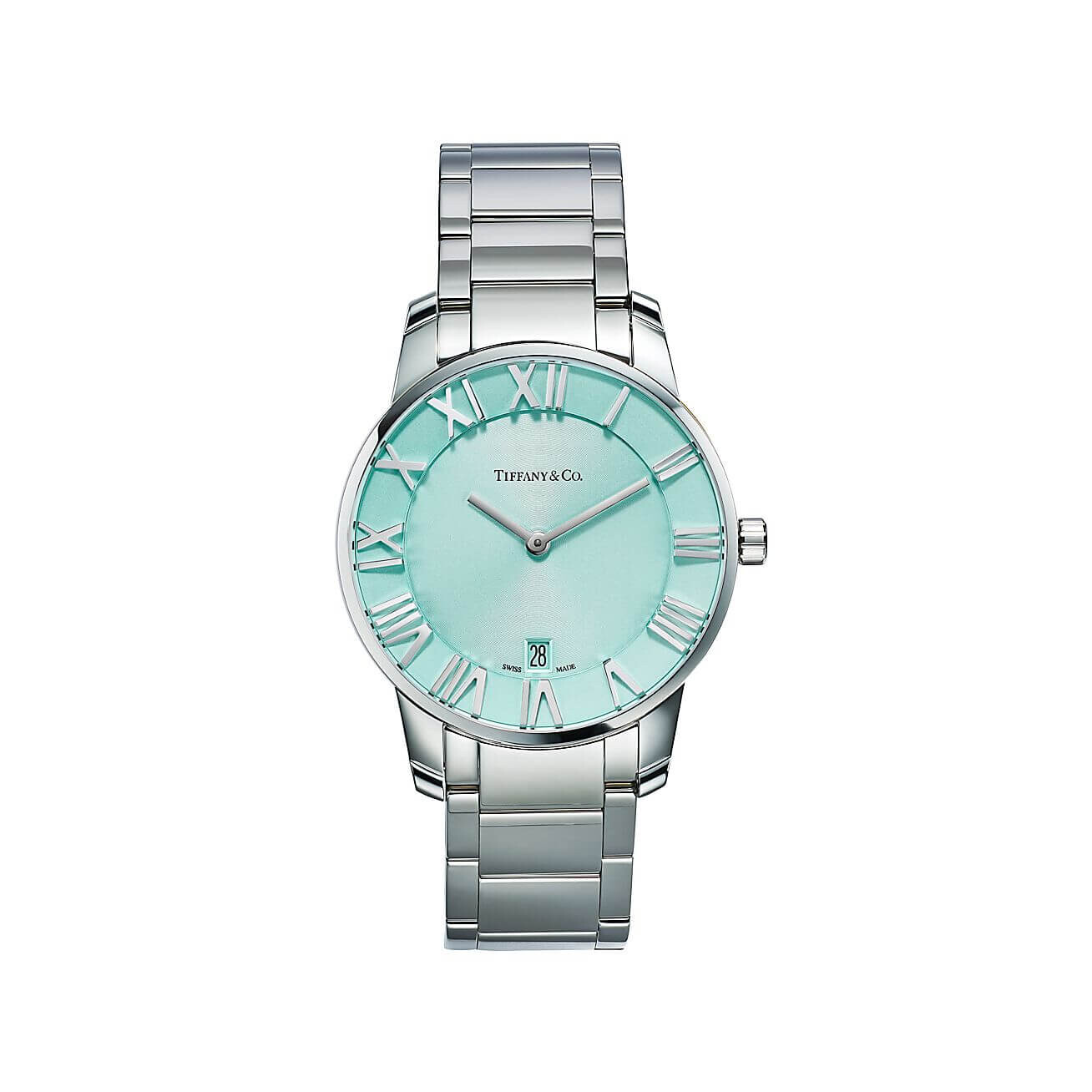 

Часы Tiffany & Co Atlas 2-Hand, 37,5 мм, нержавеющая сталь/бирюзовый