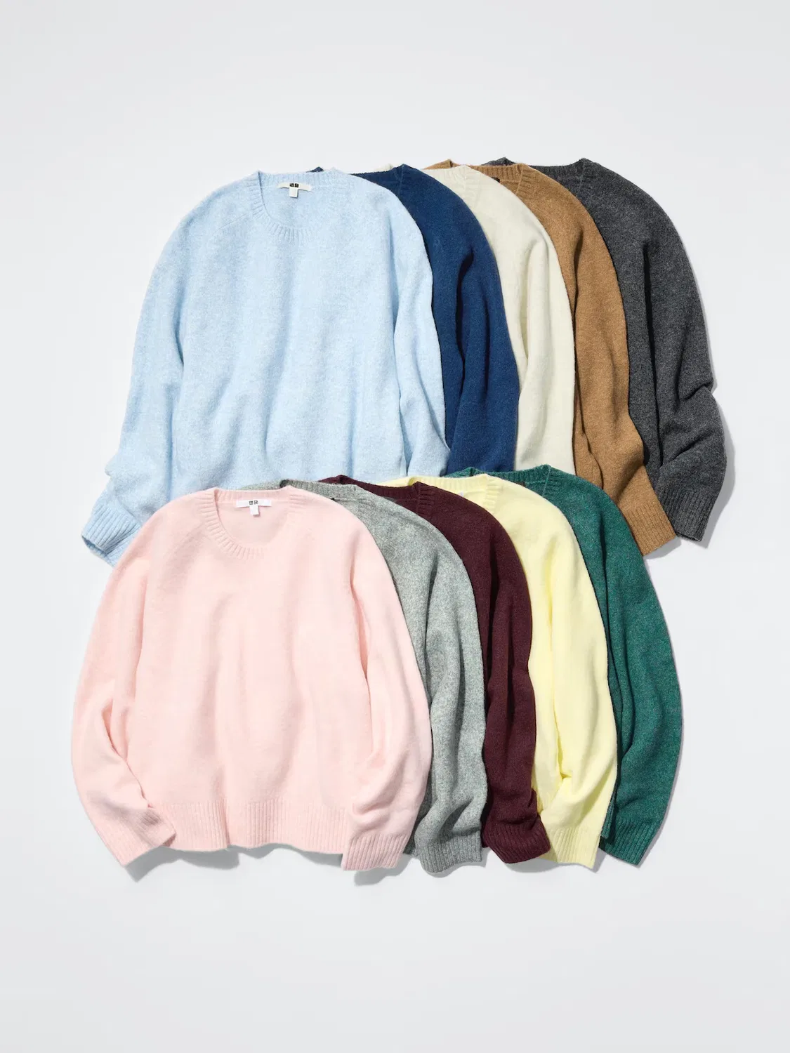 Свитер Uniqlo, из пряжи «суфле», синий — фото 4
