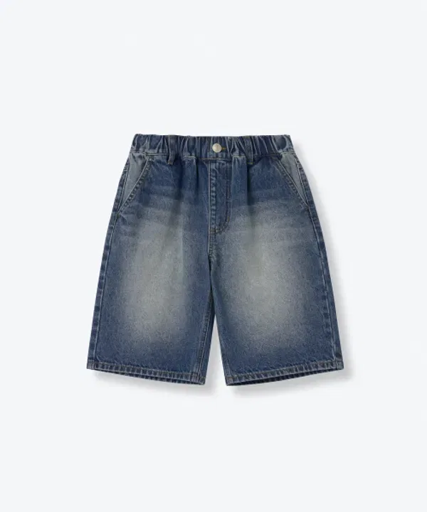 Джинсы бермуды свободные Musinsa Standard Kids, Medium Indigo — фото 2