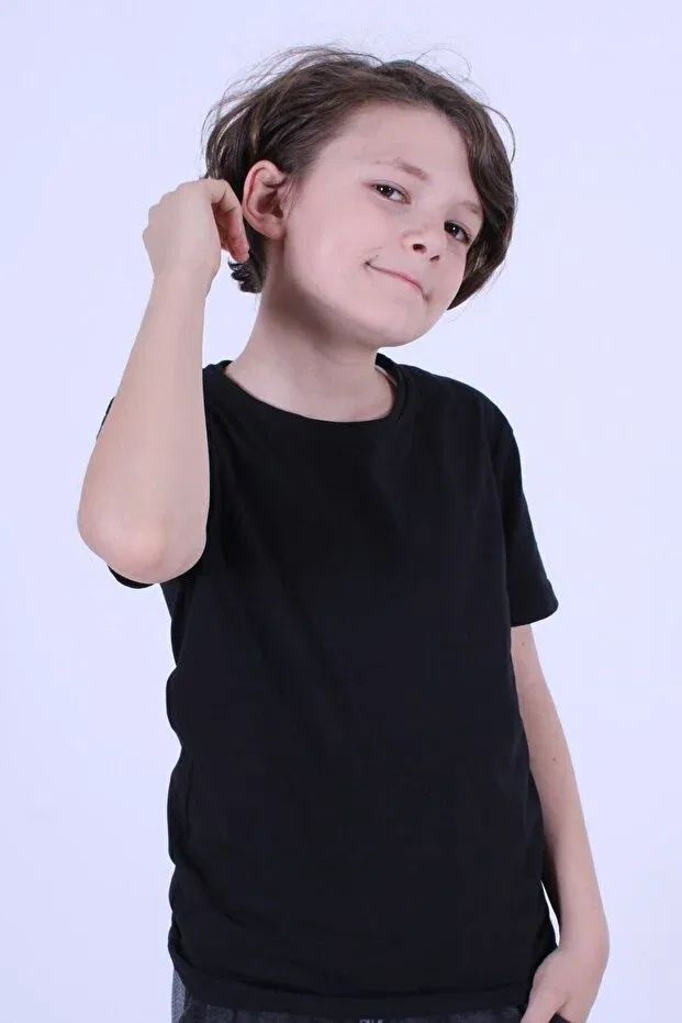 Детская футболка с длинным рукавом Panio Kids, Black