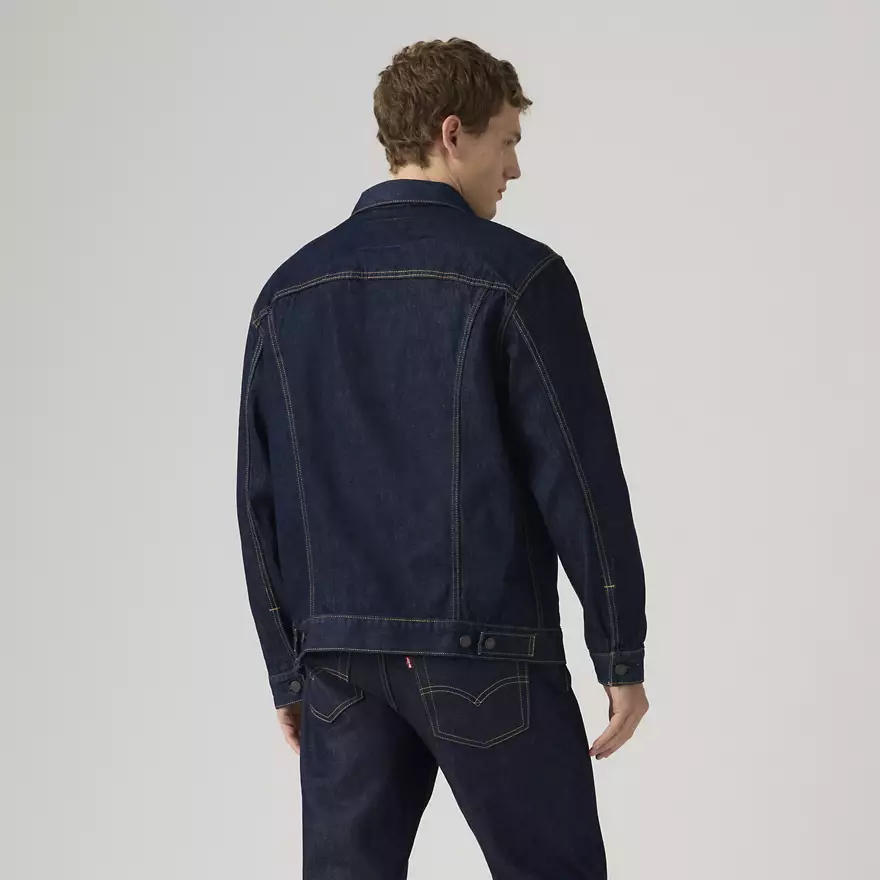Мужская джинсовая куртка Levi's, цвет Dark Blue — фото 4