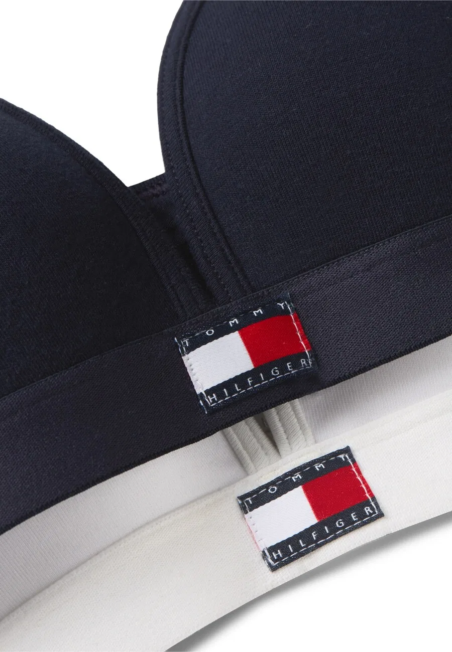 Бюстгальтеры Tommy Hilfiger Underwear Triangle Bra, темно-синие, белые — фото 3
