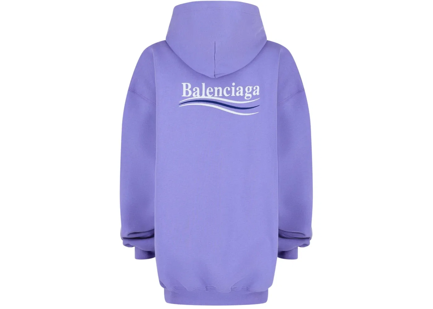 Женское худи с вышитым логотипом Balenciaga, цвет Light/Purple/White/Blue — фото 2