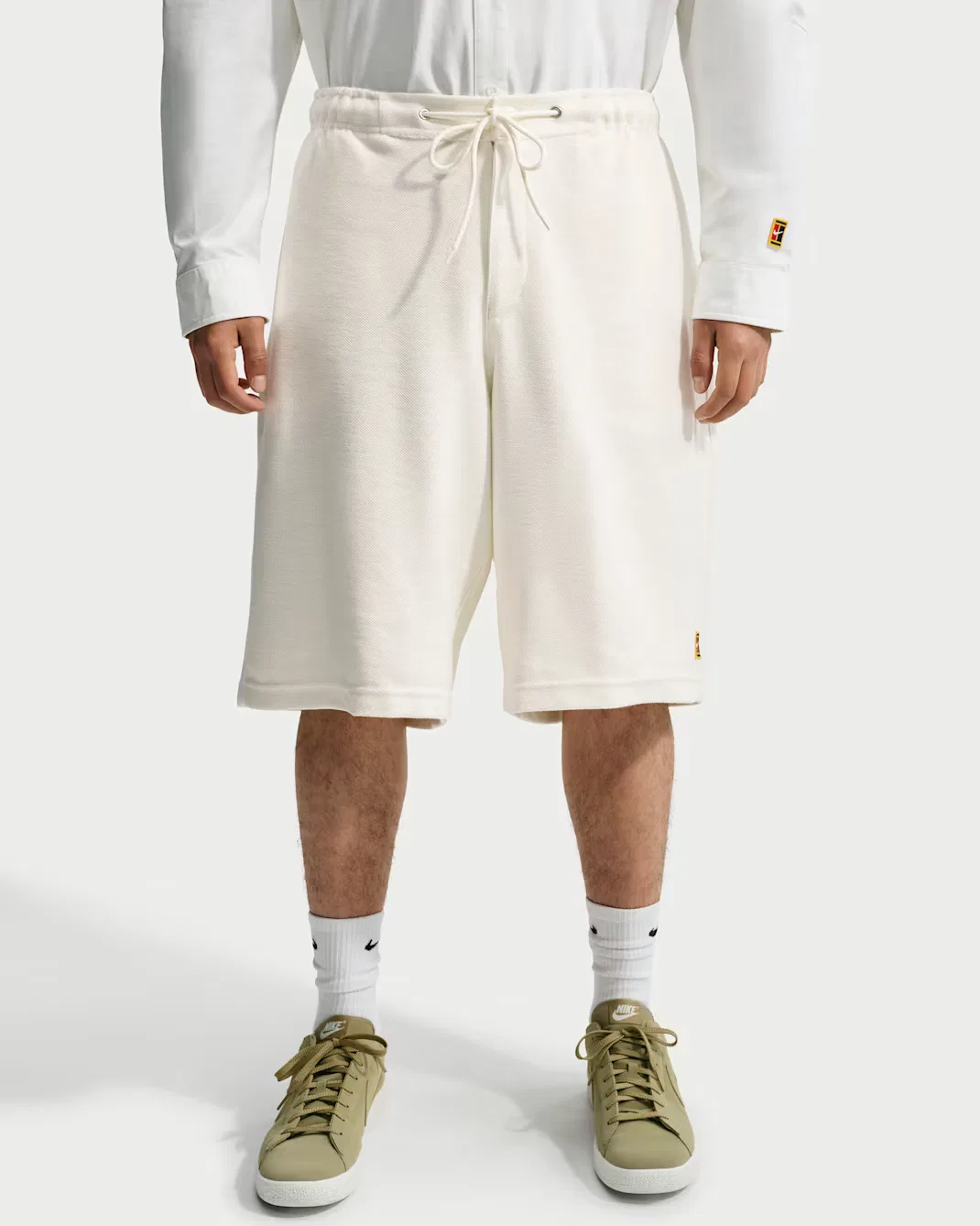 Мужские шорты из французской махровой ткани Nike Club Rules, Sail/Sail/Black/Sail — фото 2