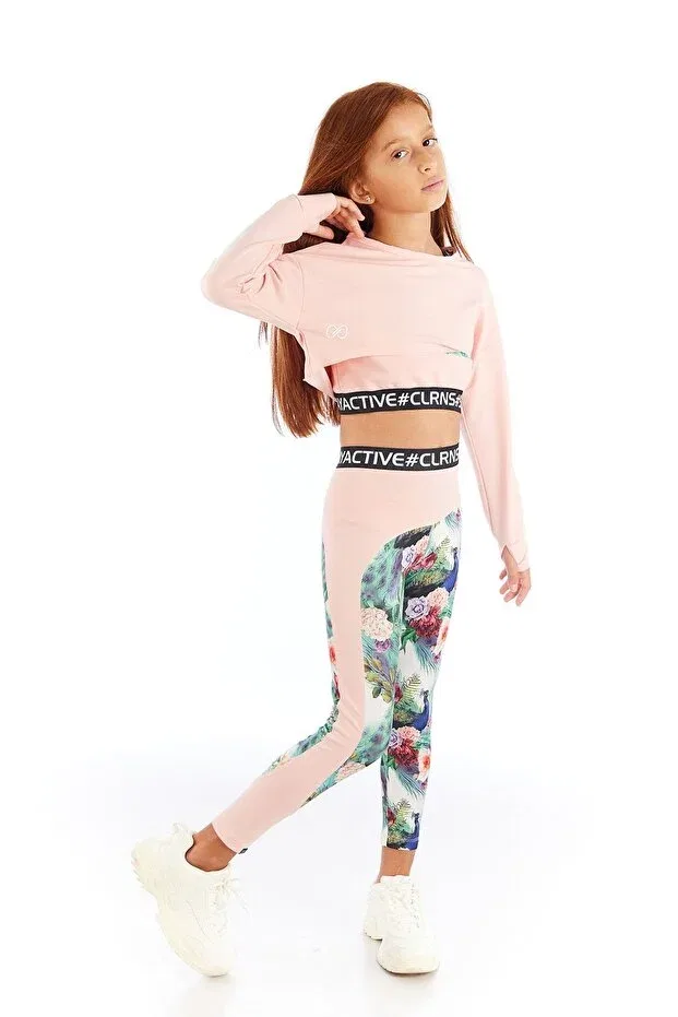 Детские свитшот для девочек с вышивкой Colorinas, Pink — фото 4