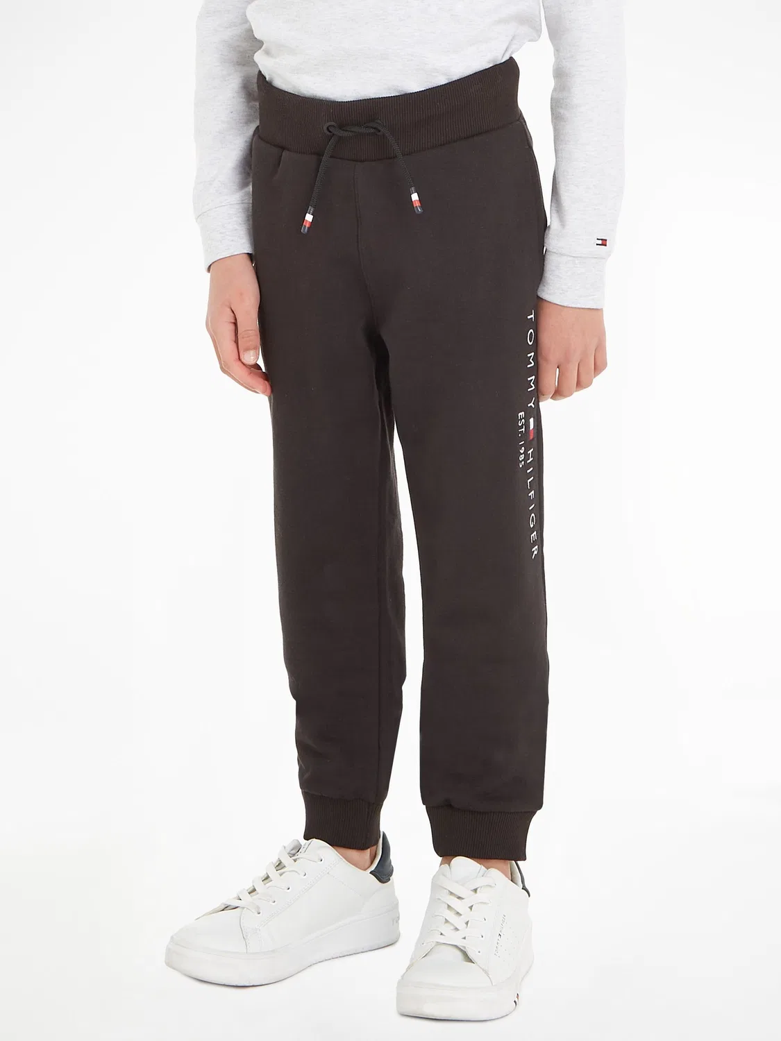 Джоггеры хлопковые Tommy Hilfiger, черные