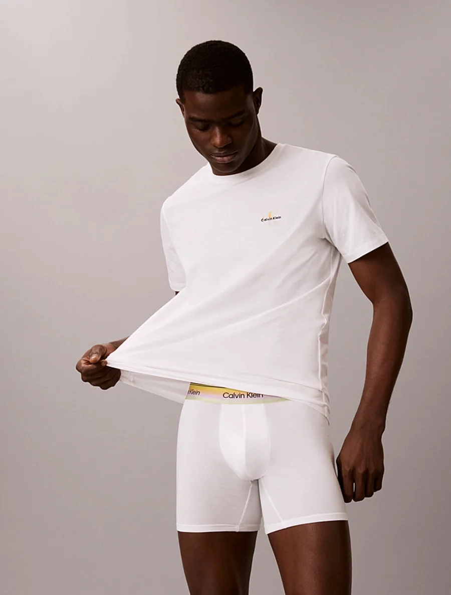 Футболка Calvin Klein Lounge Cotton Classics Pride, белый — фото 3