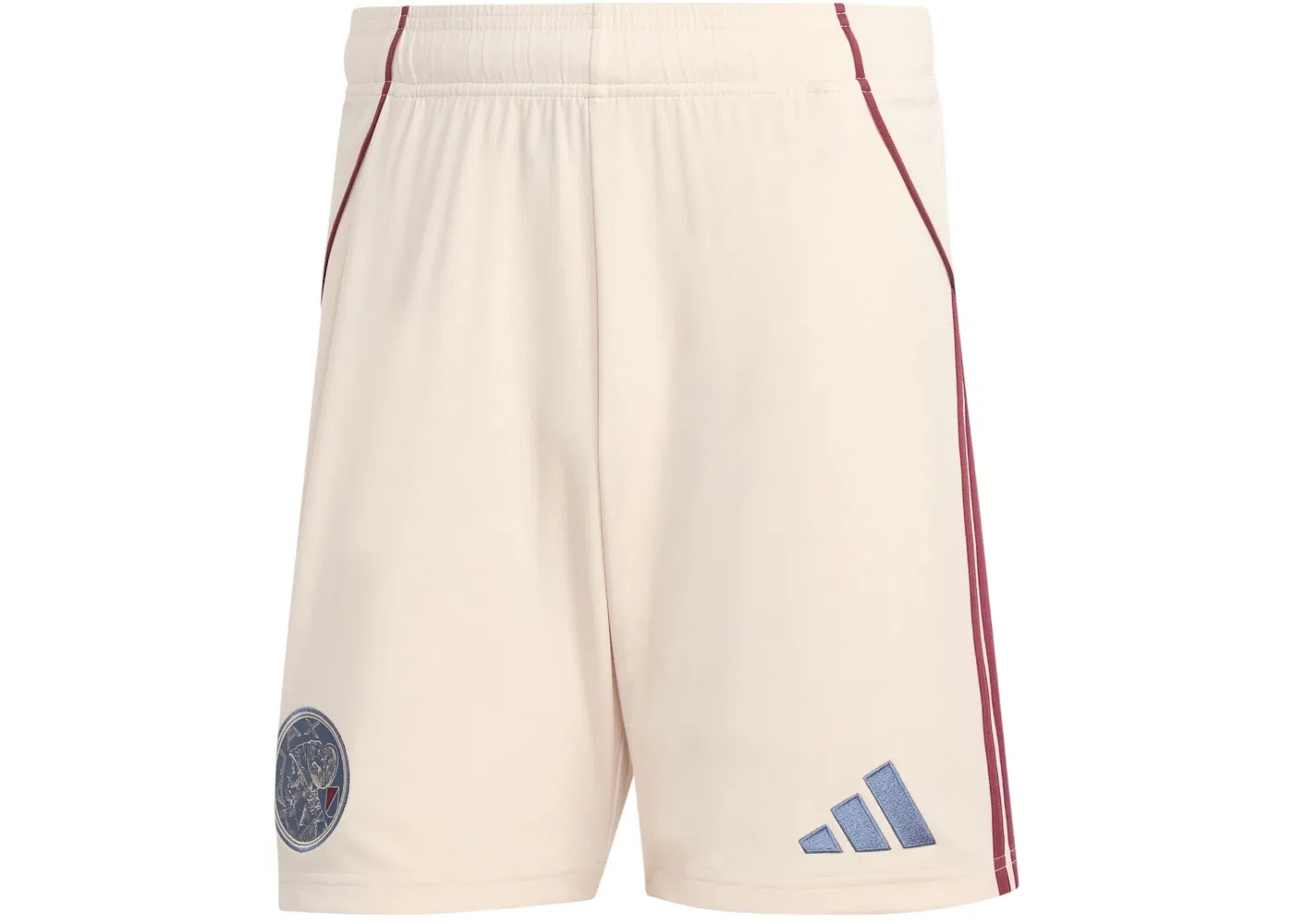 Мужские шорты с длиной до колена Ajax Amsterdam 25/26 Third Shorts Adidas, Halo Ivory