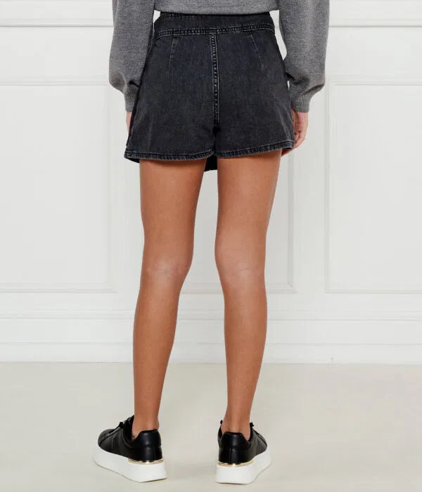 Детские шорты для девочки из денима Di Jeans Gonna-Pantalone Guess, черный — фото 3