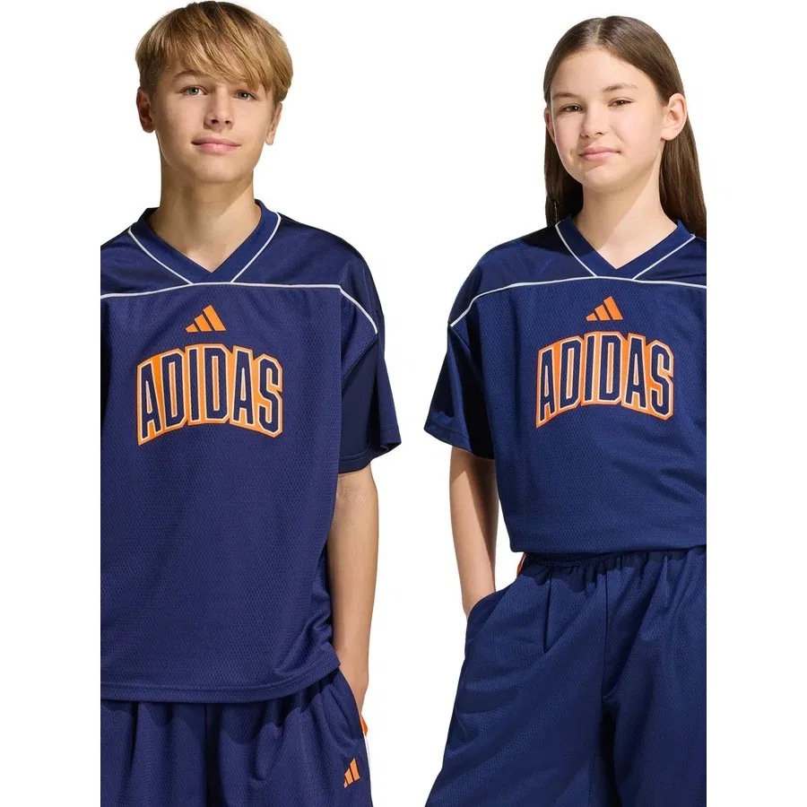 Футболка с V-образным вырезом и коротким рукавом Adidas KD3427 J Std Bb Sht, Лациvert