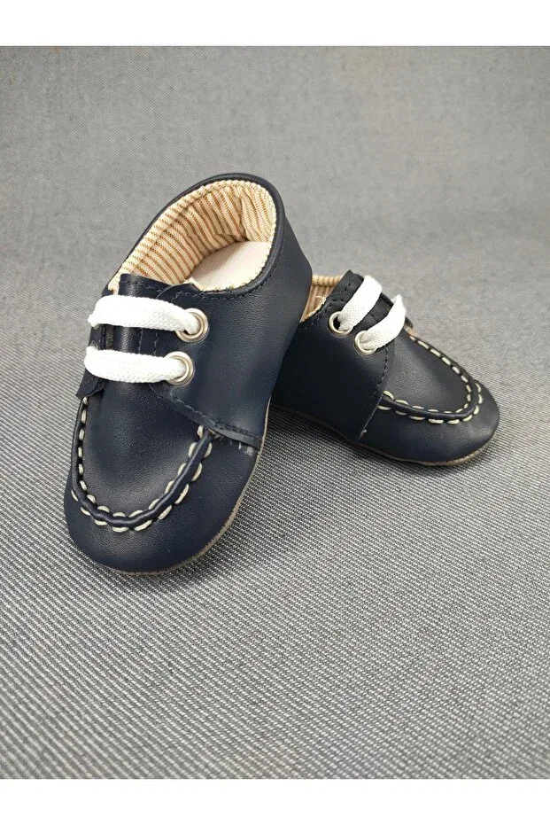 Детские туфли для мальчиков с принтом Oscar Baby, Navy Blue — фото 4