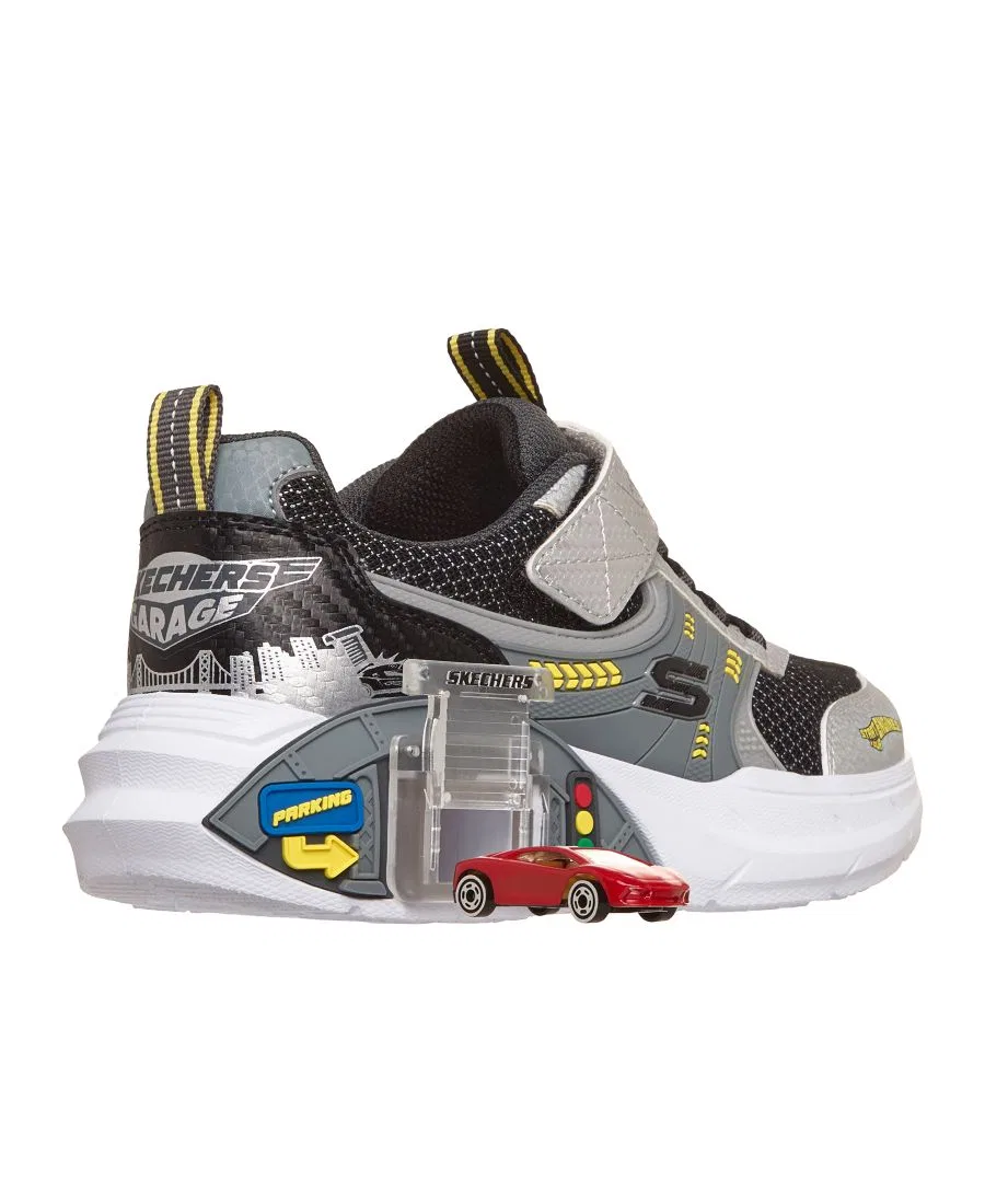 Кроссовки детские с отделением для игрушек Garage Lifestyle Skechers, Silver Black — фото 2