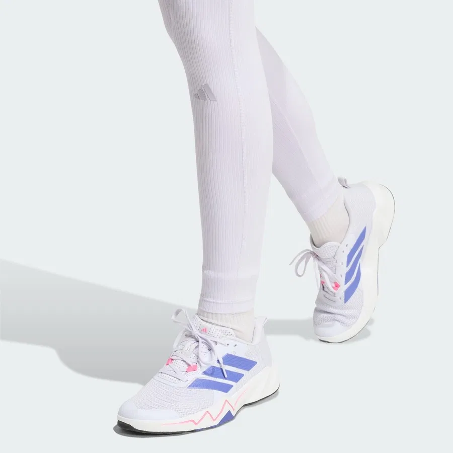 Леггинсы с высокой посадкой All Me Rib adidas, Черный — фото 4