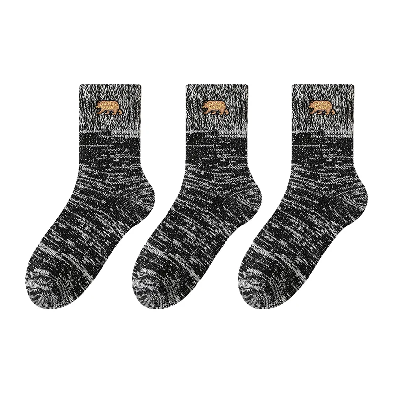 Детские носки-гольфы с принтом 3 Pack F-Black MIIOW