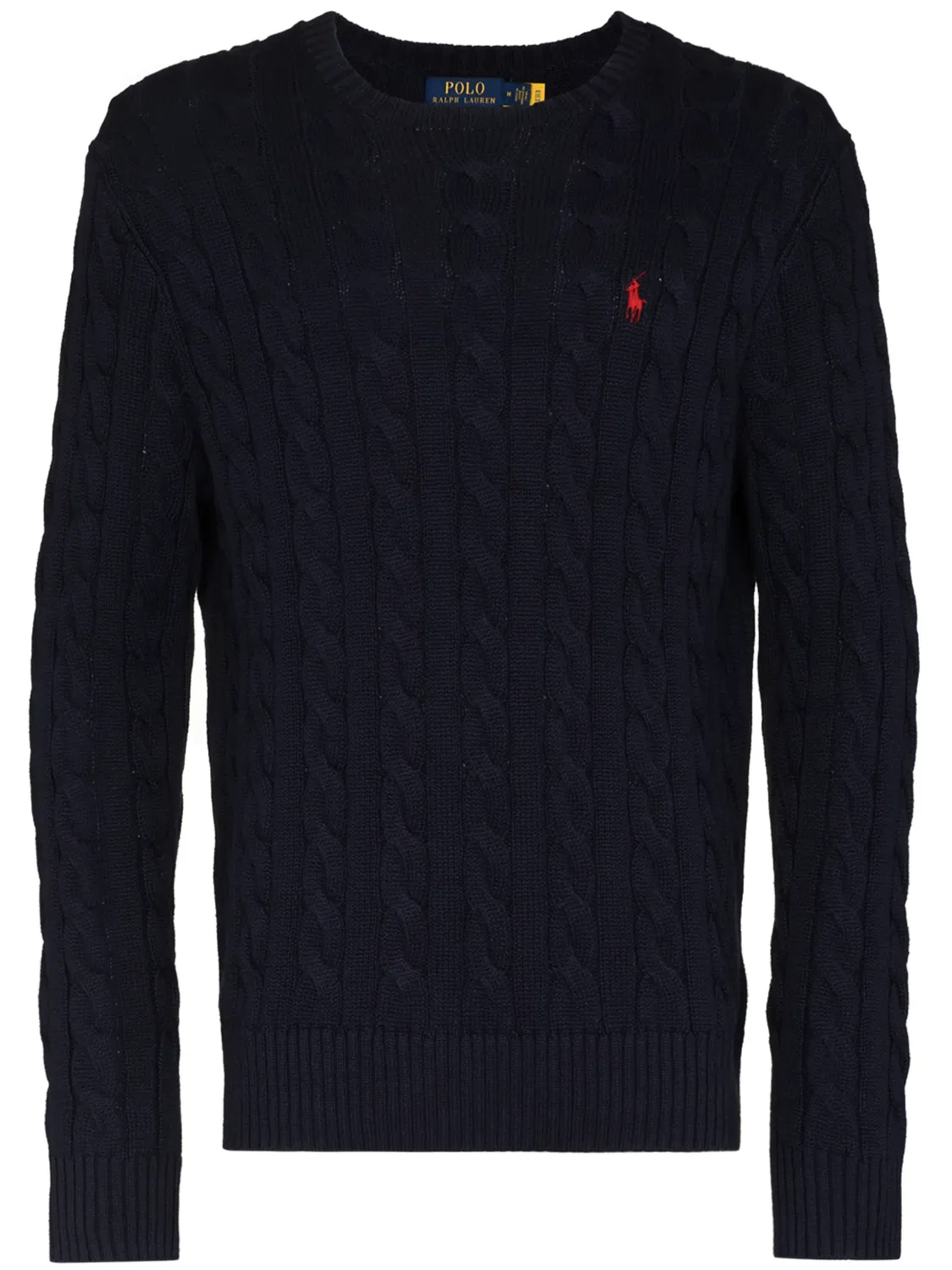 Polo Ralph Lauren Джемпер хлопковый с вышитым логотипом, черный