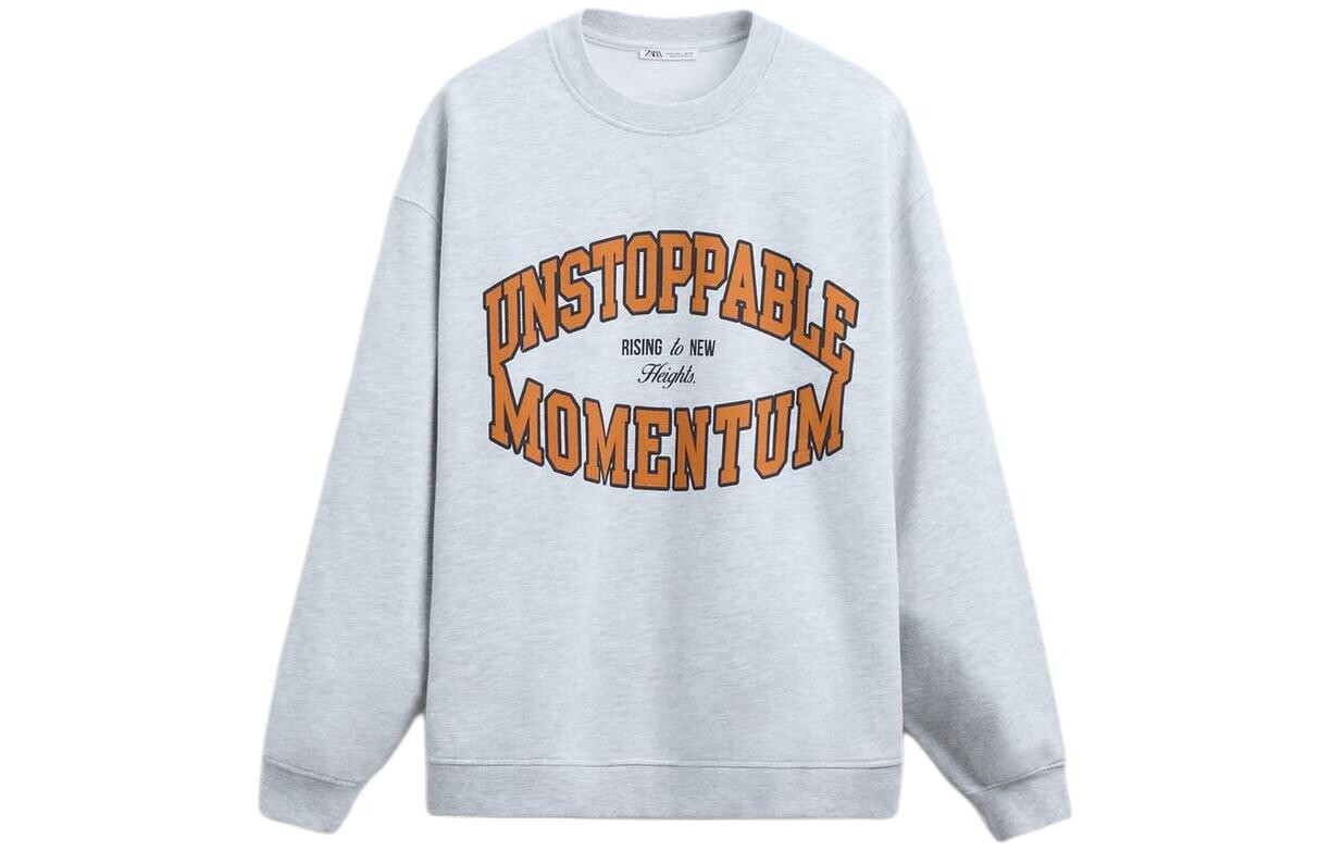 

Толстовка мужская маркировка серая Zara, цвет Markings grey