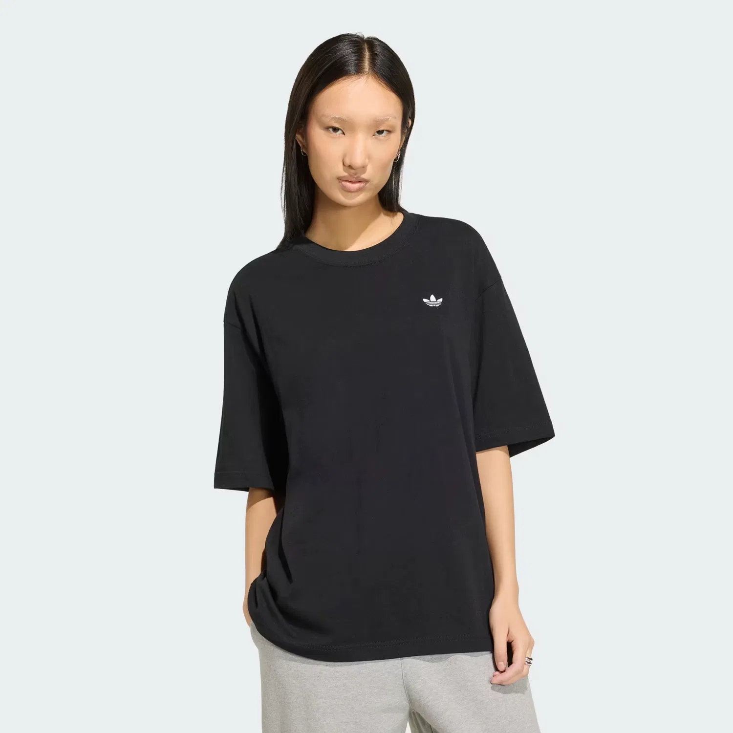 Женская футболка оверсайз Essentials Boyfriend Tee Adidas Originals, черный