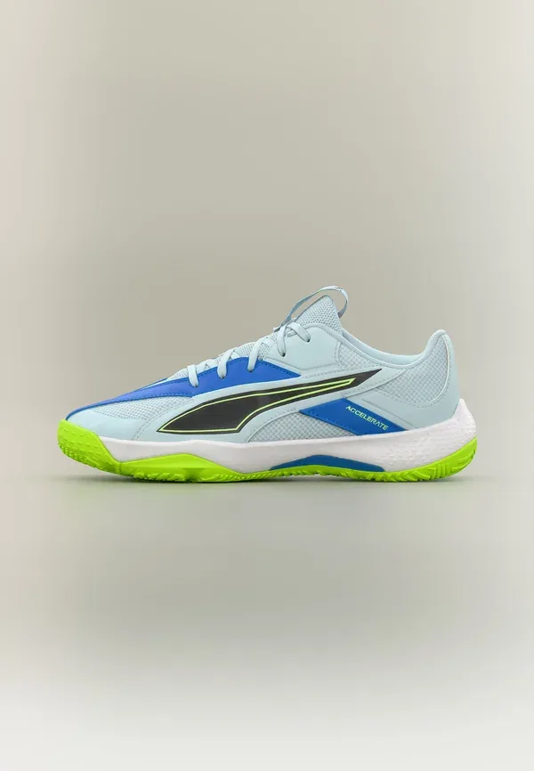 Кроссовки с защитой от холода Accelerate Jr 5 Puma Aqua Glow, White, Green Glare, белый/зеленый