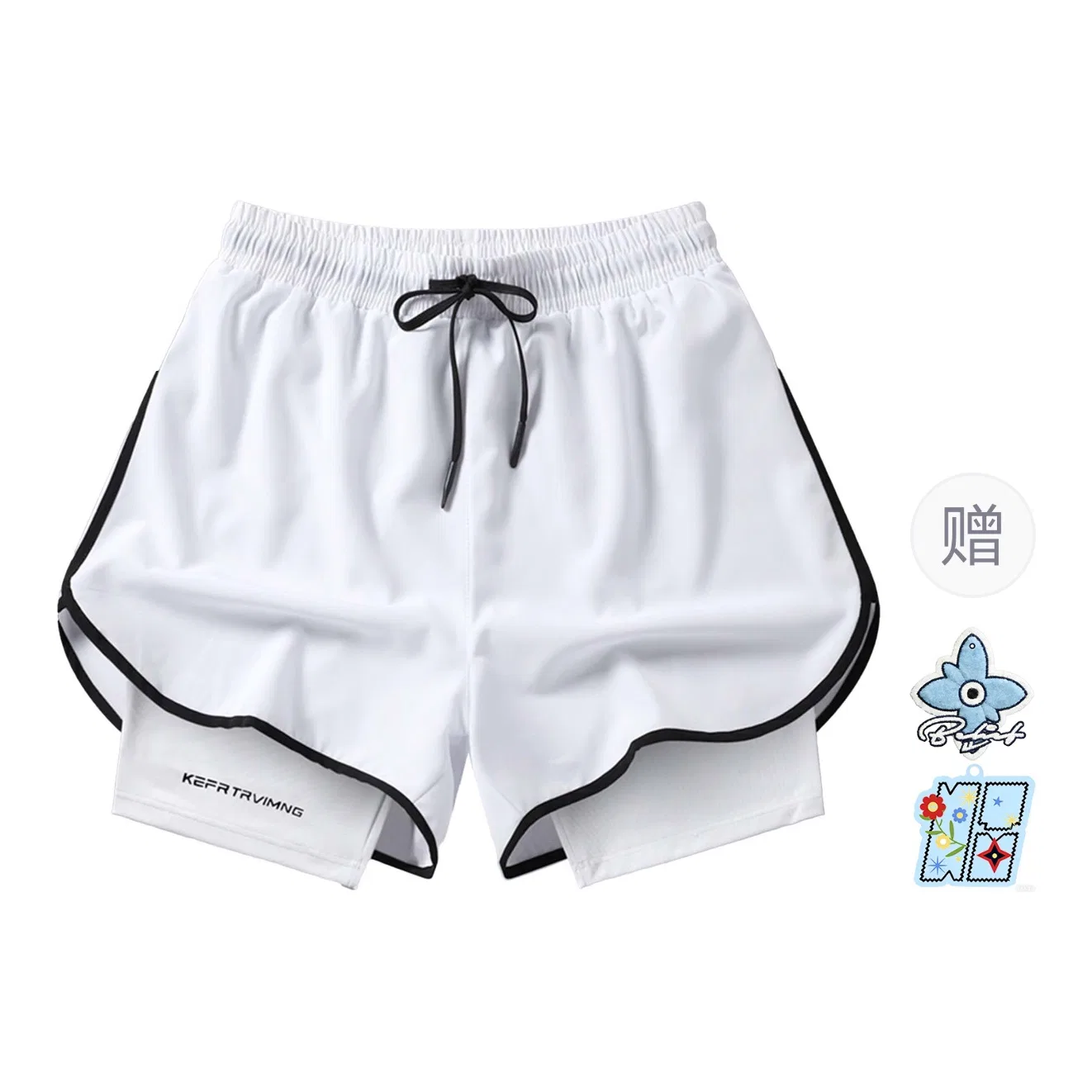 Детские спортивные шорты свободного кроя Black Sports Shorts WARRIOR — фото 3