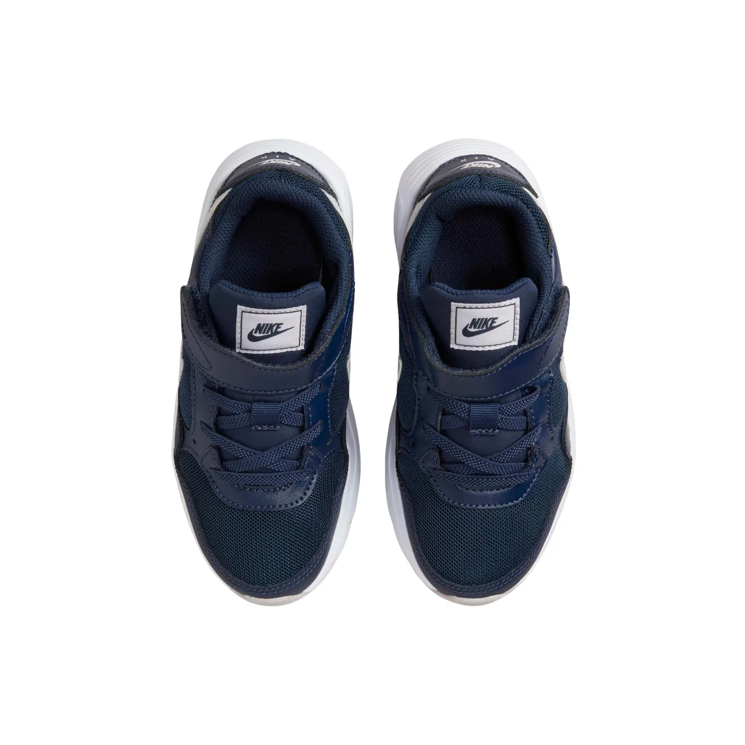 Детские кроссовки для мальчиков с воздушной подушкой Air Max Sc NIKE, Midnight Navy Barely Grape White — фото 3