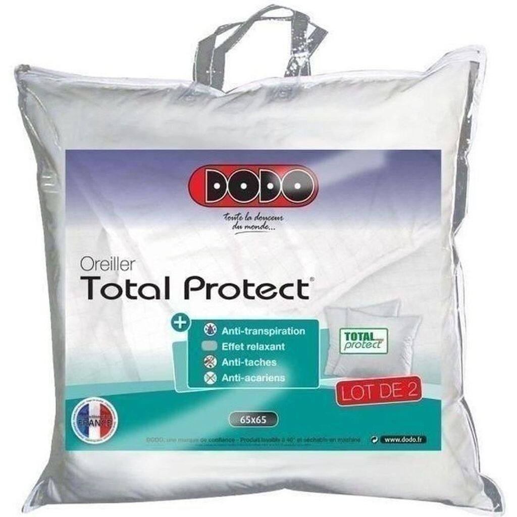 

Комплект DODO с 2 подушками Total Protect 65x65 см белый