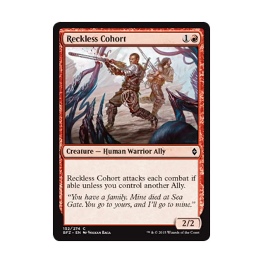 

CCG Безрассудная когорта (C) (Рольга), MTG - Battle for Zendikar