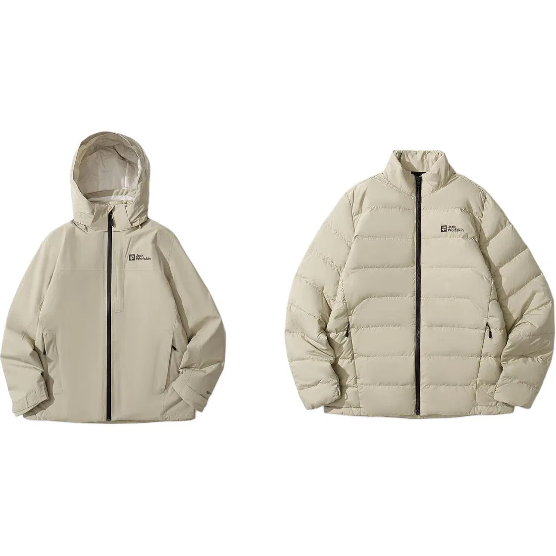 Детская ветровка непромокаемая с длинным рукавом JACK WOLFSKIN, Hot Chocolate — фото 3