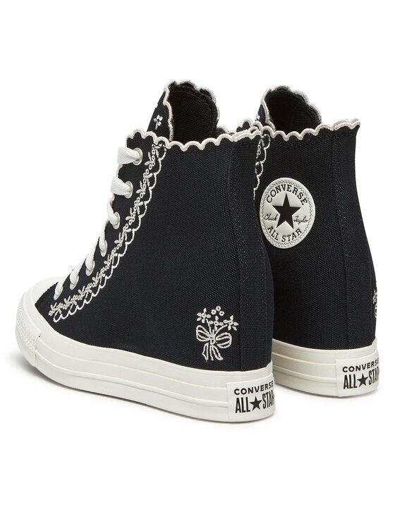 Тканевые кроссовки Chuck Taylor All Star Wedge A13546C Converse, черный — фото 3