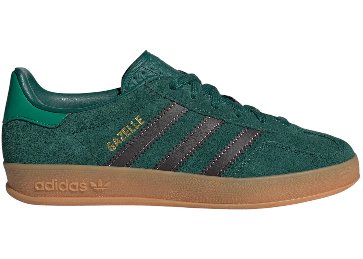 Детские кроссовки Lifestyle Adidas Gazelle Indoor, Collegiate Green/Aurora Coffee/Court Green