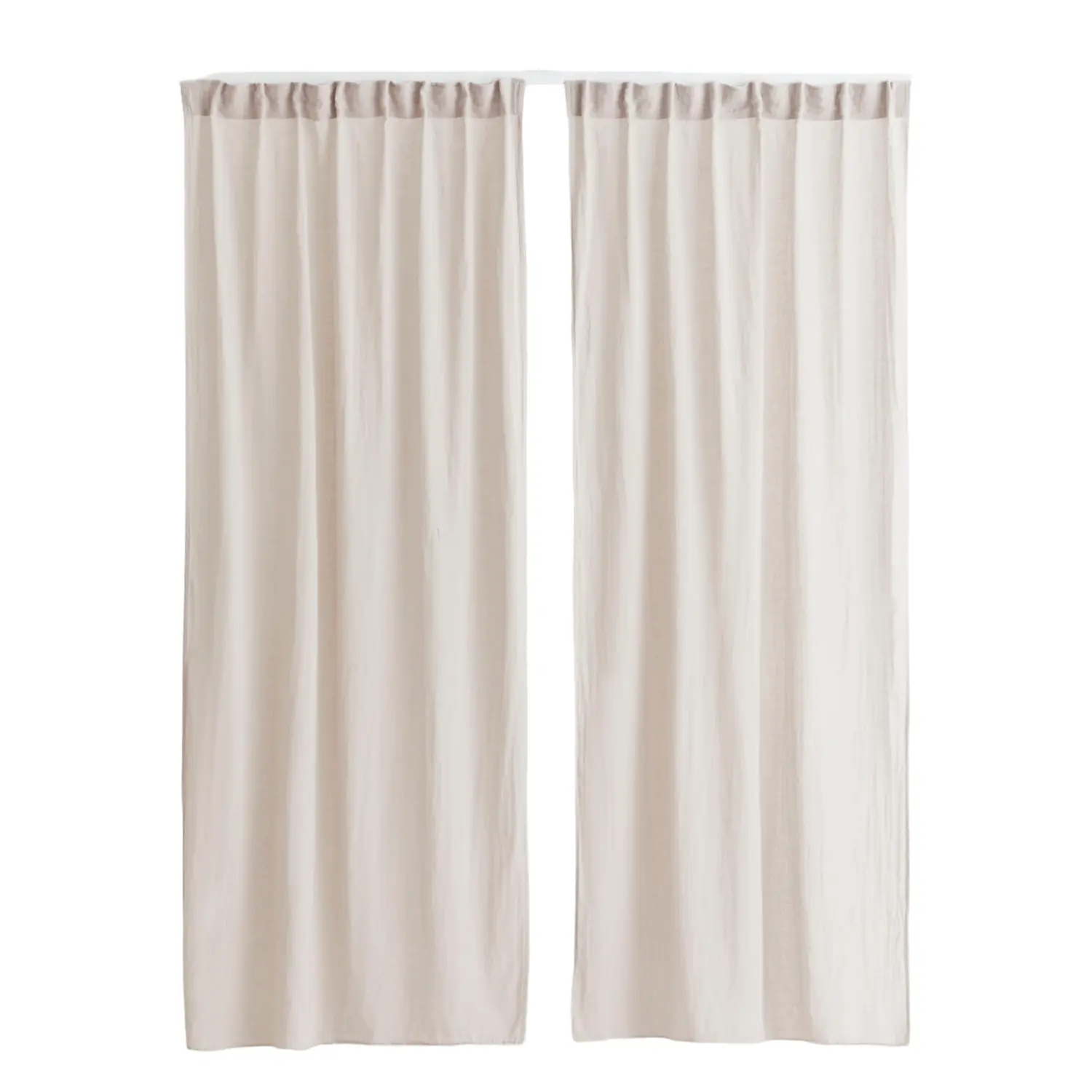 

Шторы H&M Home 2-pack Multiway Linen-blend, 2 предмета, светло-серый