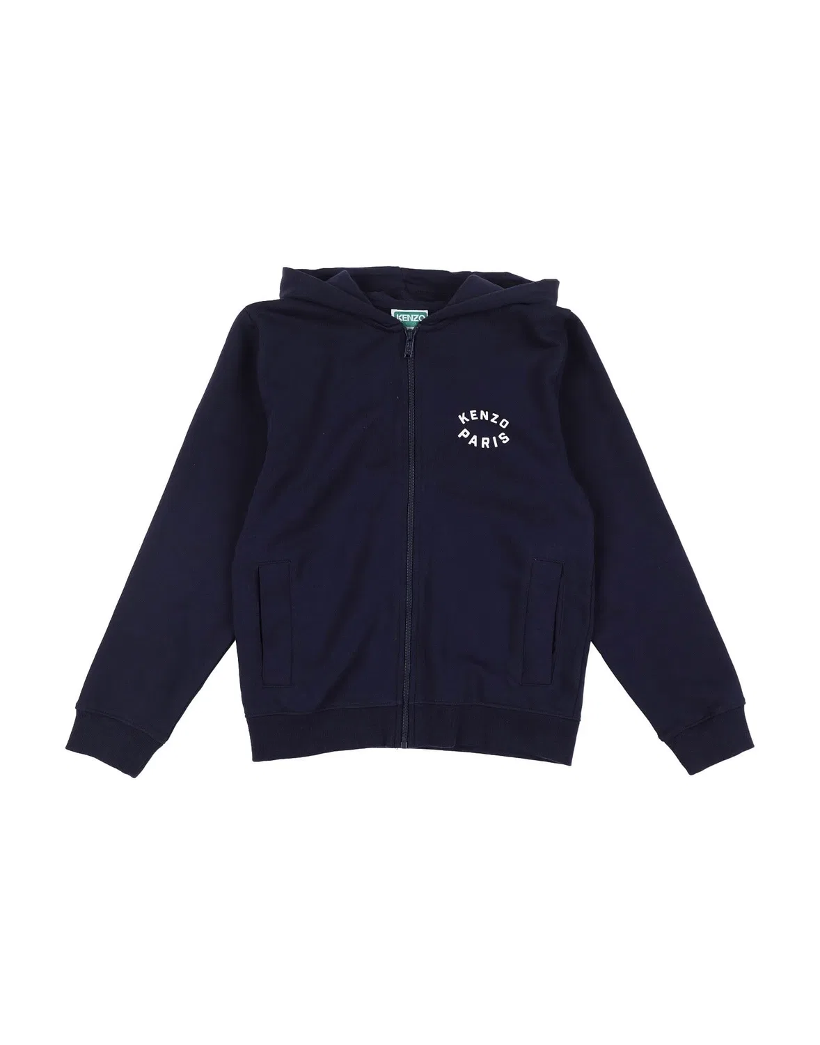 Детский свитшот с принтом Kenzo Kids, темно-синий