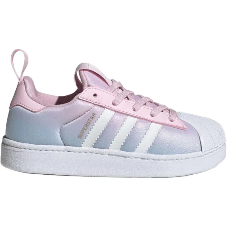 Детские кеды для скейтбординга SUPERSTAR Adidas Originals, Blue Pink — фото 3