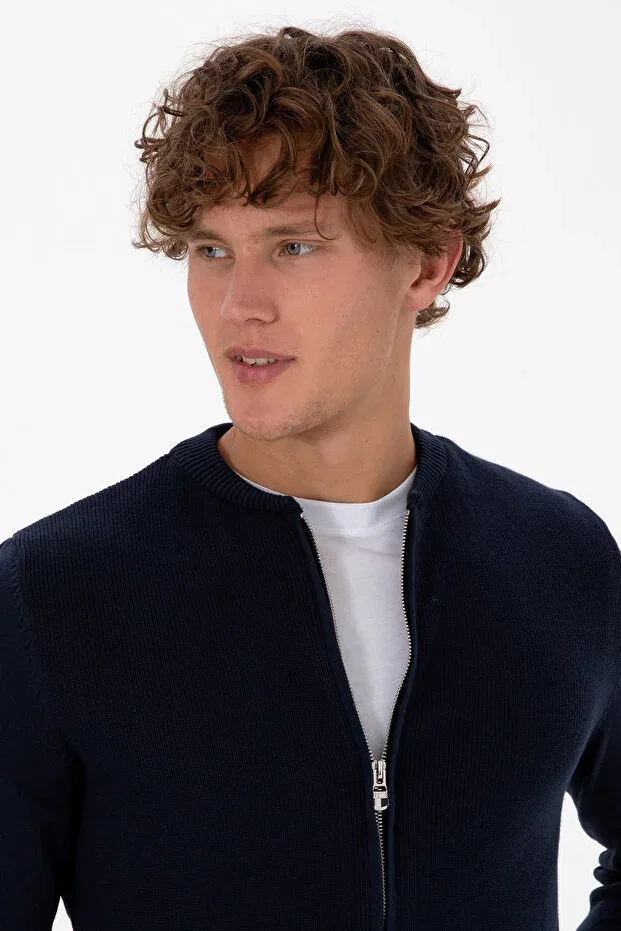 Мужской кардиган с длинным рукавом U.S. Polo Assn., Navy Blue — фото 2