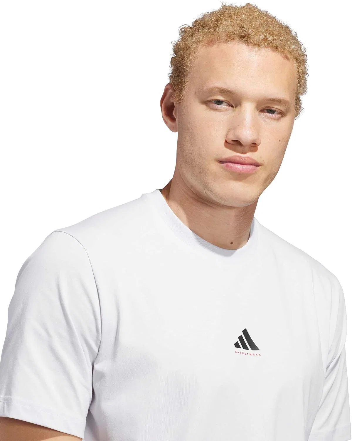 Мужская свободная баскетбольная футболка Basketball Foundation T-shirt adidas, Dash Grey — фото 3