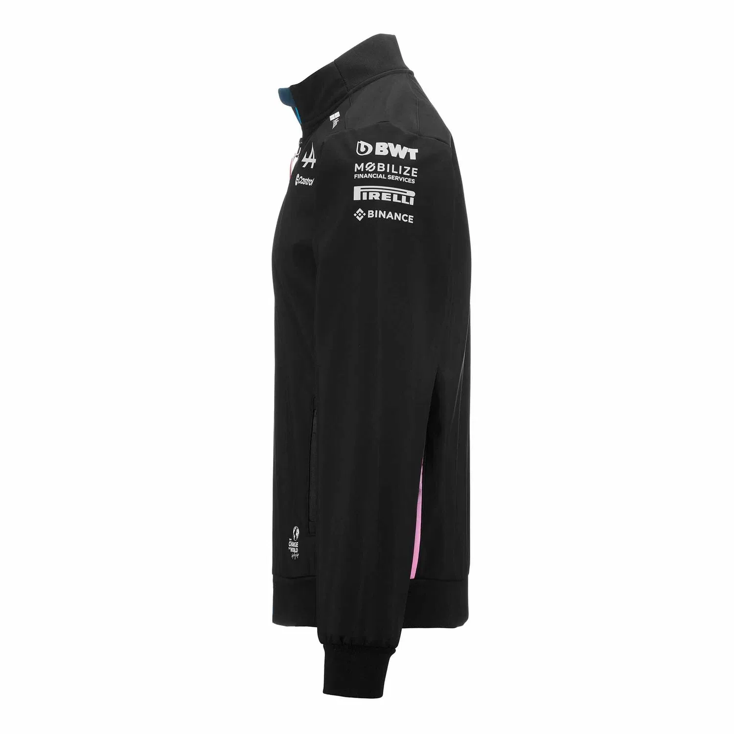 Детская куртка с длинным рукавом Amdacy Alpine F1 Kappa, Schwarz Himbeerrosa — фото 2