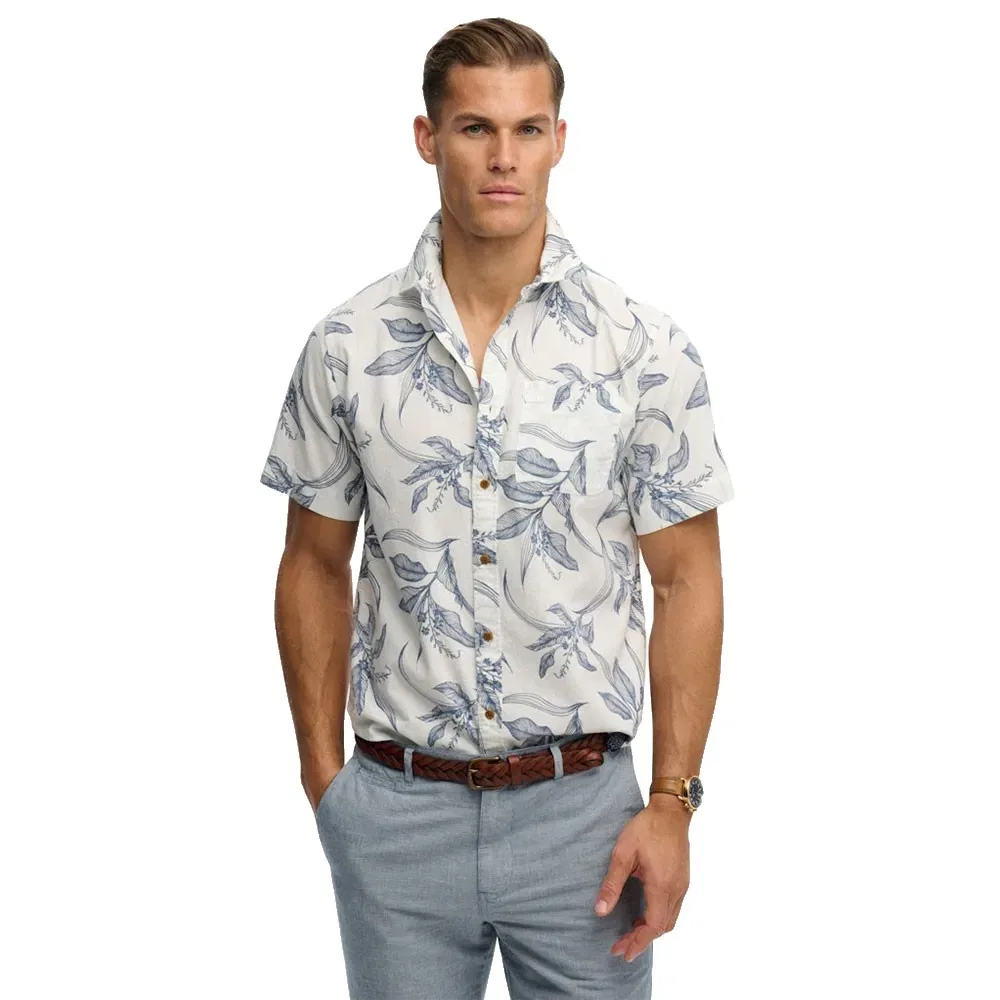 Рубашка с коротким рукавом Vintage Loom Superdry, белый