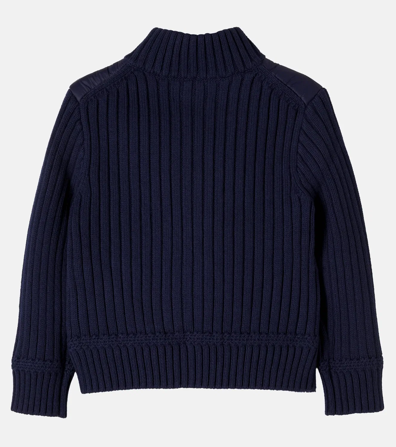 Стеганый свитер с молнией Newport Navy Multi Polo Ralph Lauren Kids, синий — фото 3