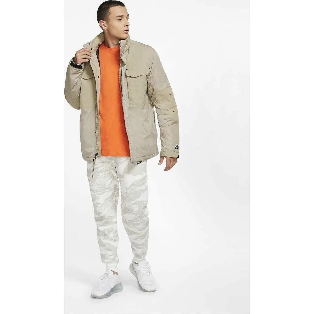 Мужская куртка с синтетическим утеплителем Nike Repel M65, Beige — фото 3