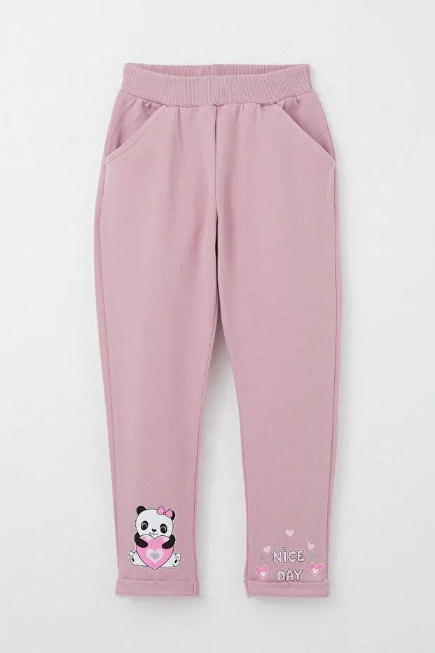 Детский спортивный комплект для девочек с принтом Happy Slippers Breeze, Rose Dry — фото 3