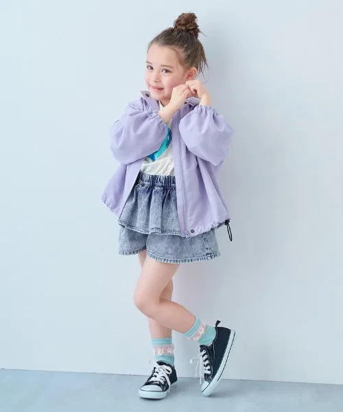 Детские джинсовые шорты-юбка с воланами, модель Oh! My Denim, devirock, Navy — фото 4