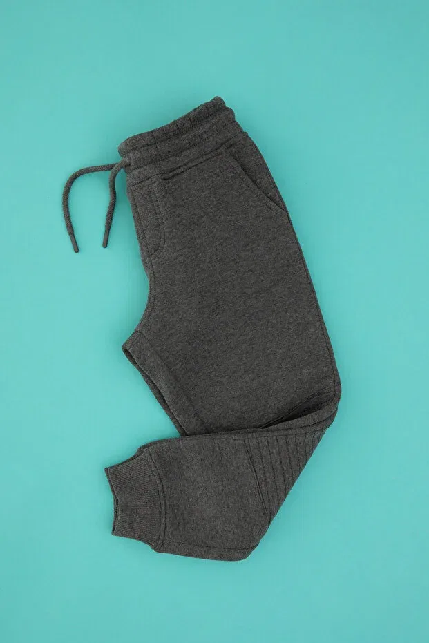 Детские спортивные штаны для мальчиков на флисе U.S. Polo Assn., Anthracite Melange