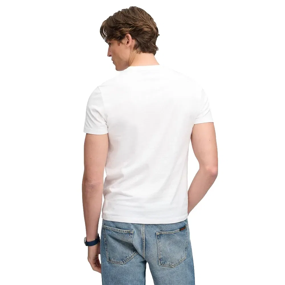 Мужская футболка с коротким рукавом Essential Serif Logo Superdry, White — фото 2