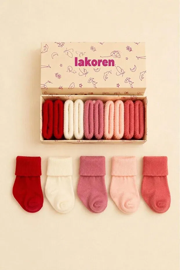 Детские носки из органического хлопка 5 пар Lakoren, Multicolor