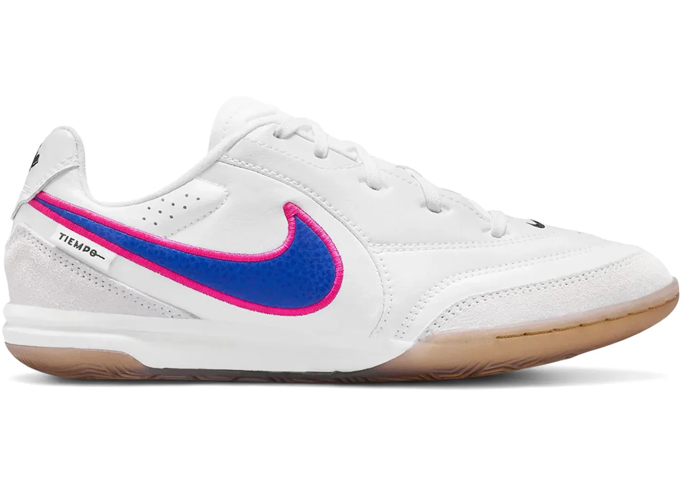 Детские кроссовки для активного отдыха Nike Tiempo Streetgato IC Attack Pack (GS), White/Pink Blast/Racer Blue